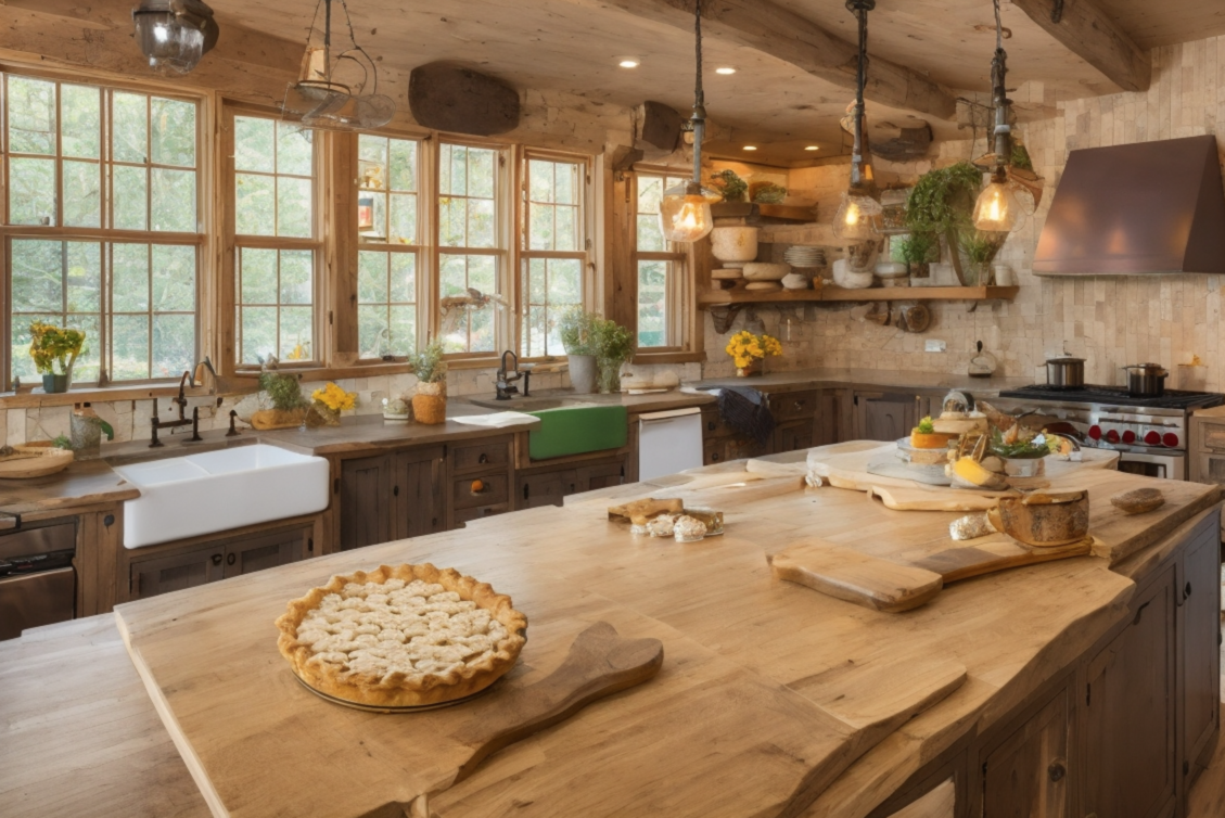 Freshly baked pie with flaky crust