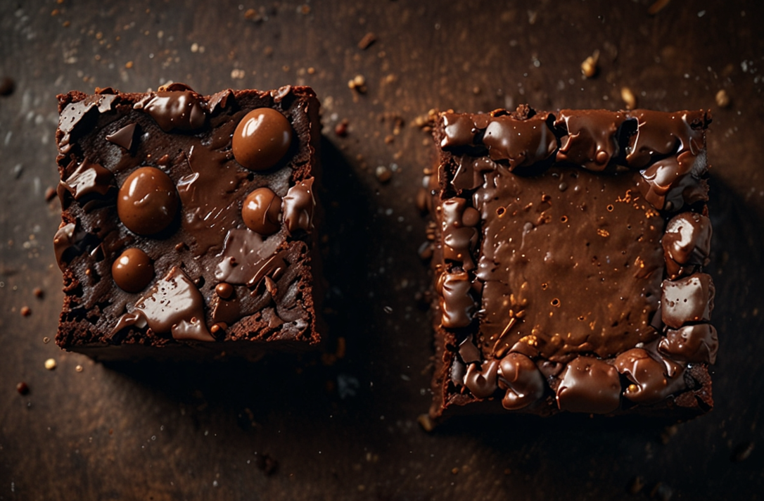 Fudgy vs. cakey brownie texture comparison