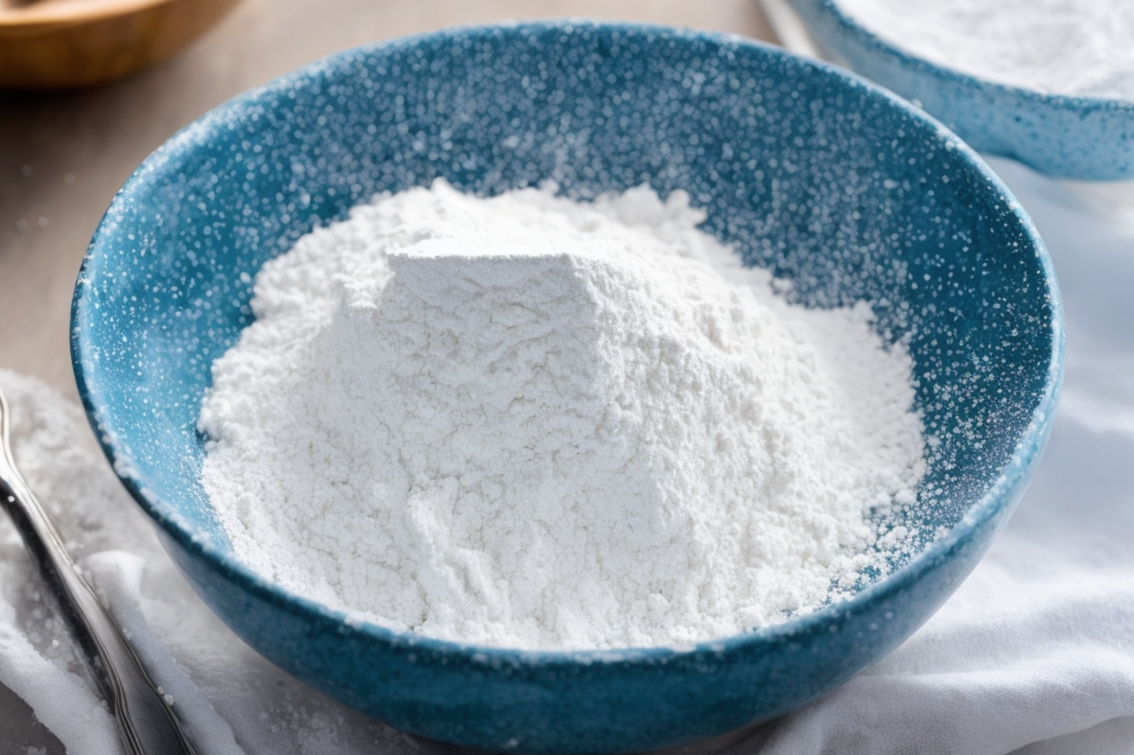 Mixing dry ingredients for pie crust