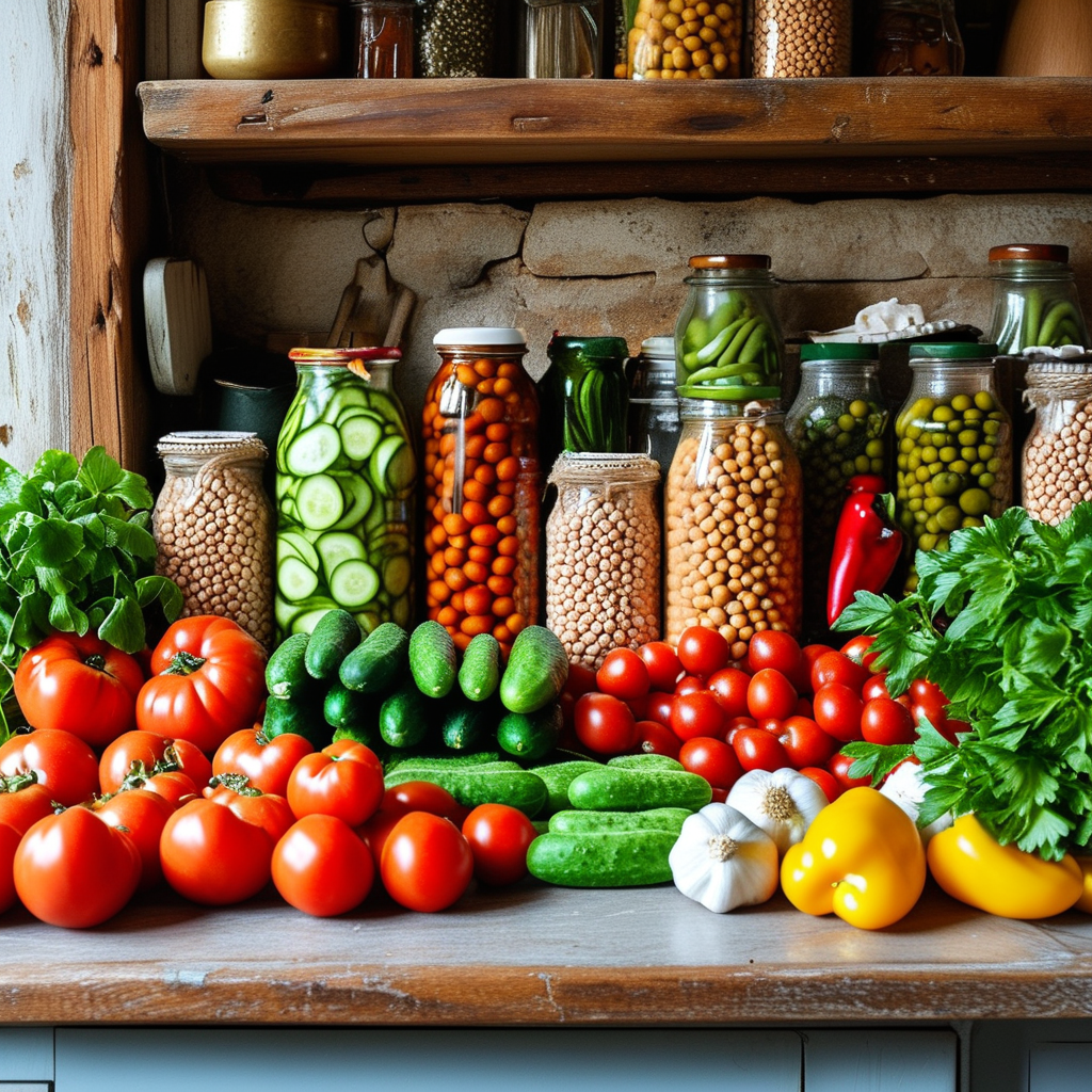 Chickpeas and Fresh Ingredients