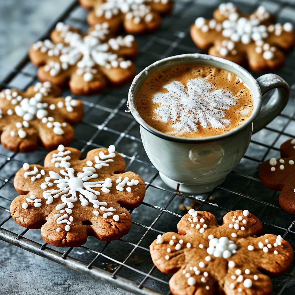 Baked Cookies on a Cooling Rack