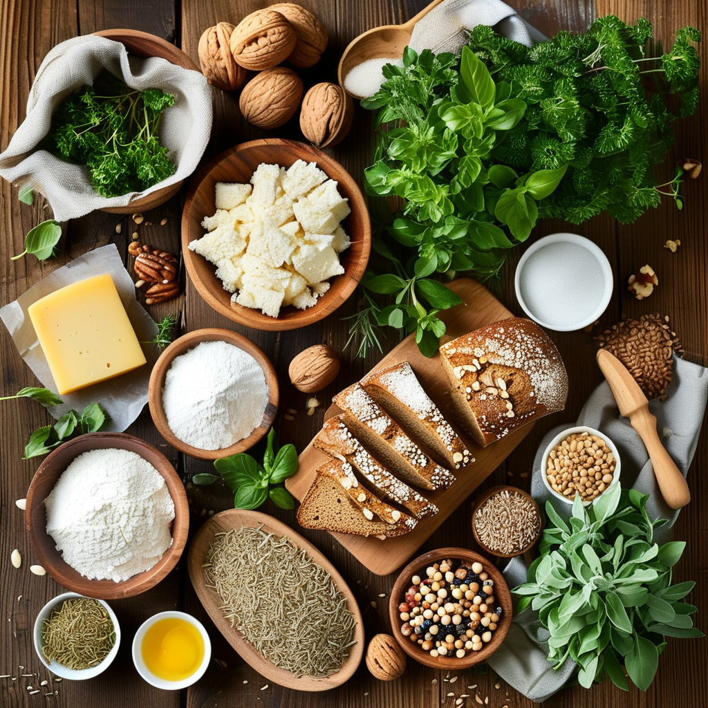 Ingredients for Herb Bread