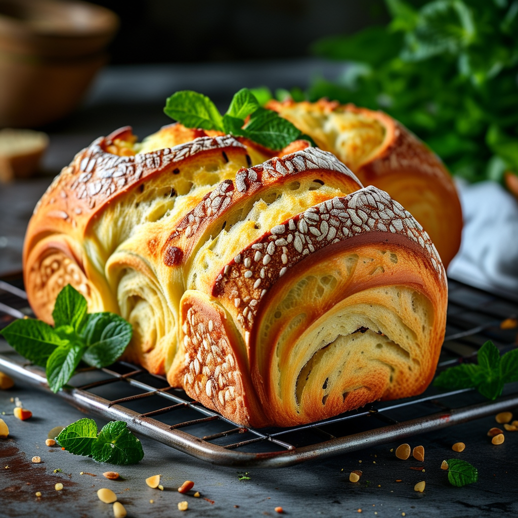 Freshly Baked Herb Bread