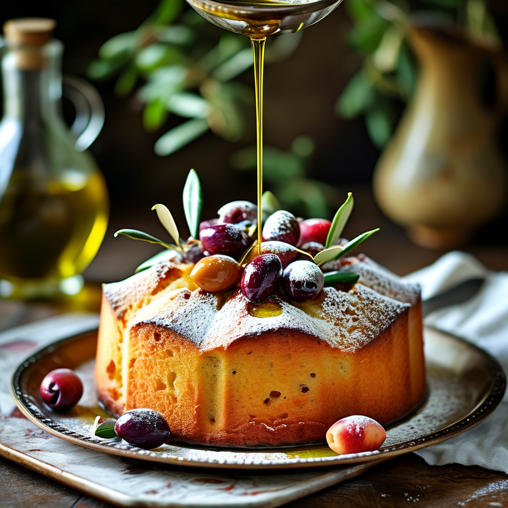 Olive oil cakes