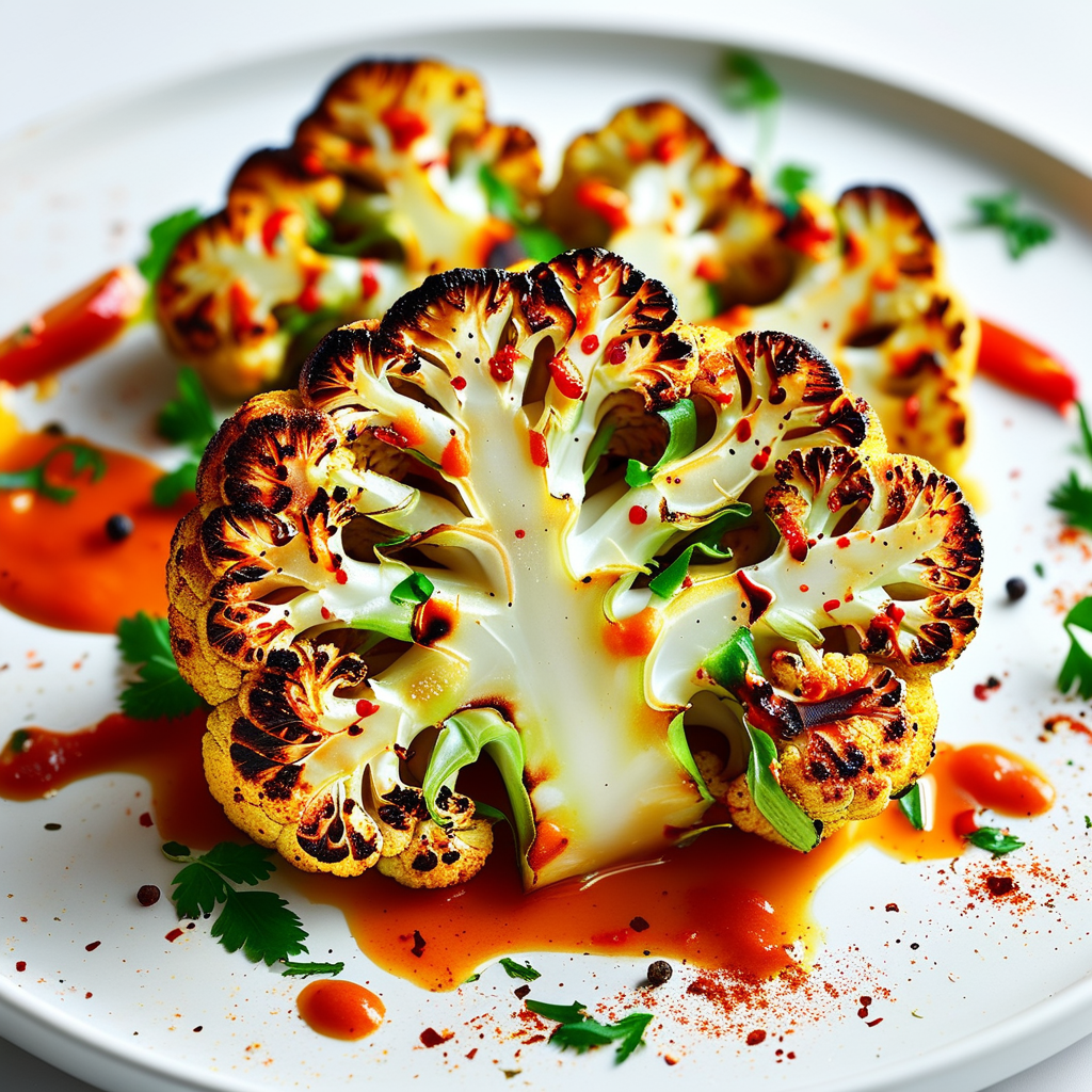 A vibrant display of Paprika Roasted Cauliflower