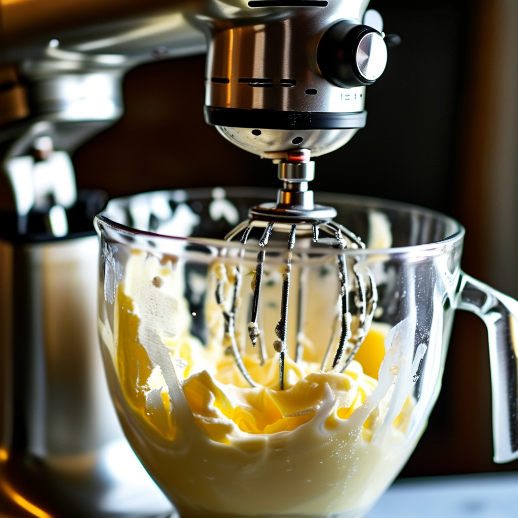 Creaming process with butter and sugar