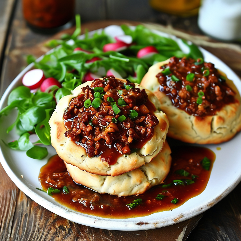 Country Gravy on Biscuits