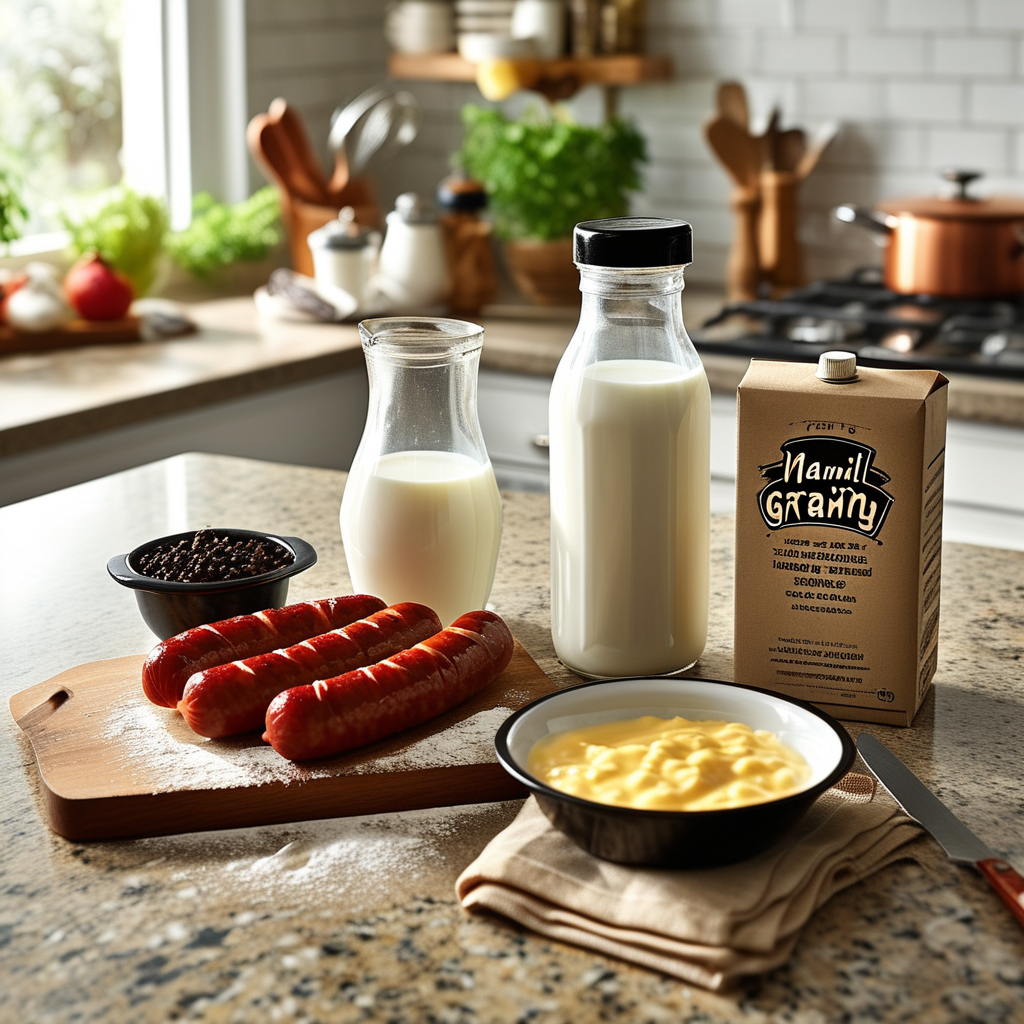 Ingredients for Sawmill Gravy