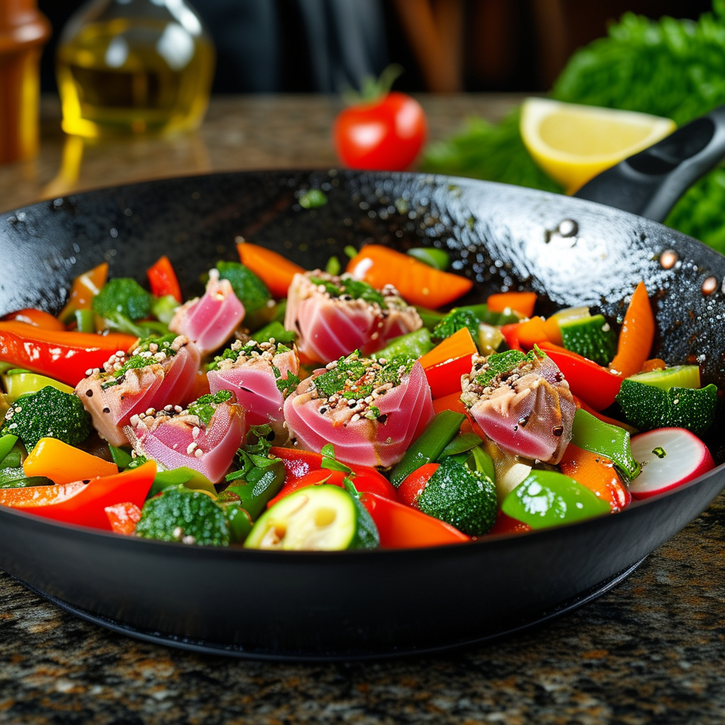Tuna and Veggie Stir-Fry