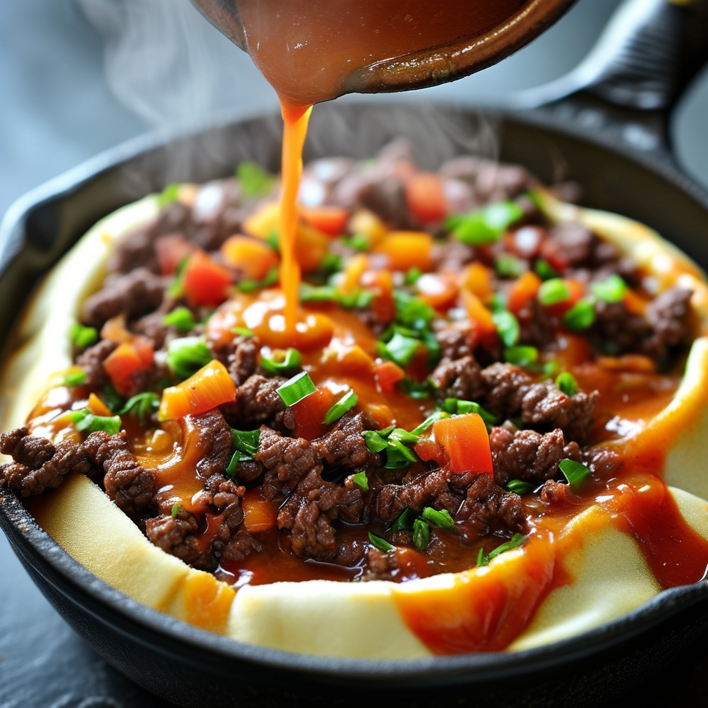 Adding Sloppy Joe Sauce