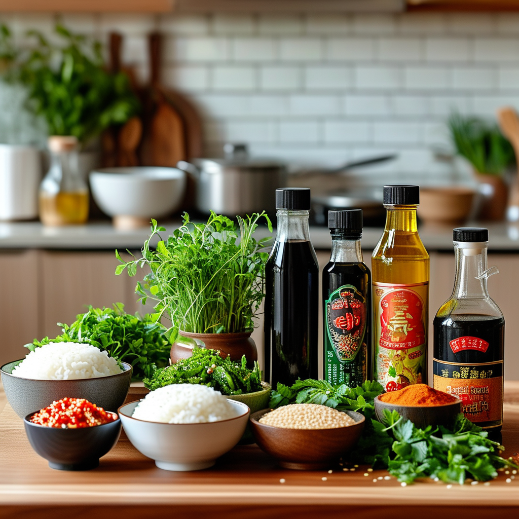 Essential Asian cooking ingredients