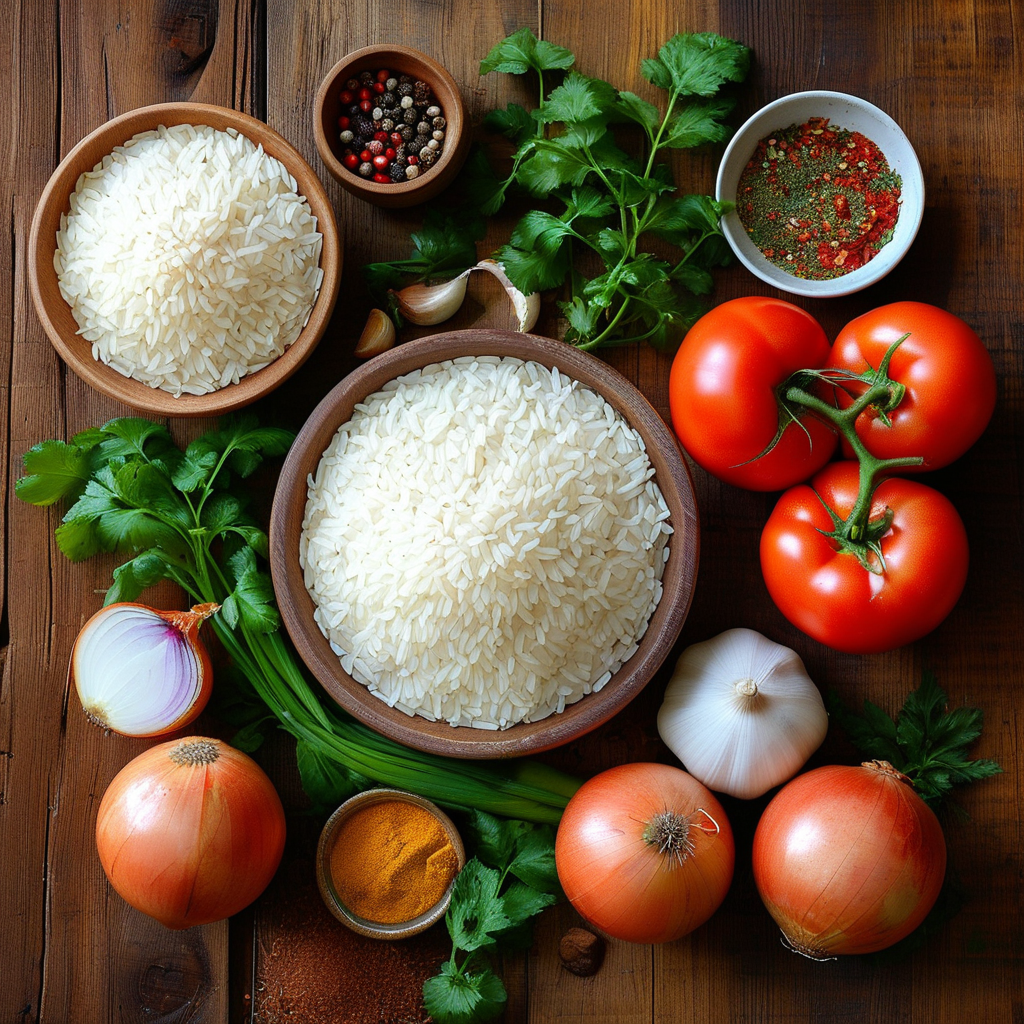 Ingredients for Mexican Rice
