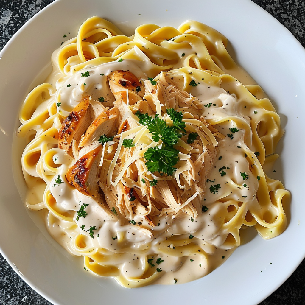 Creamy Chicken Alfredo Pasta