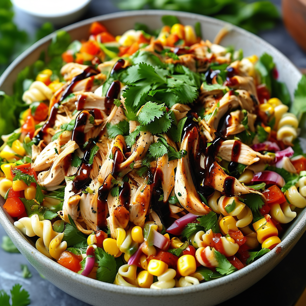 BBQ Chicken Pasta Salad