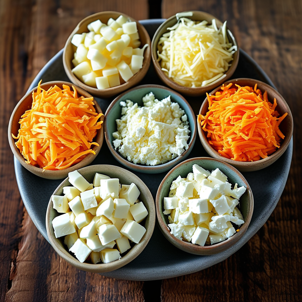 Shredded Cheddar Cheese Varieties