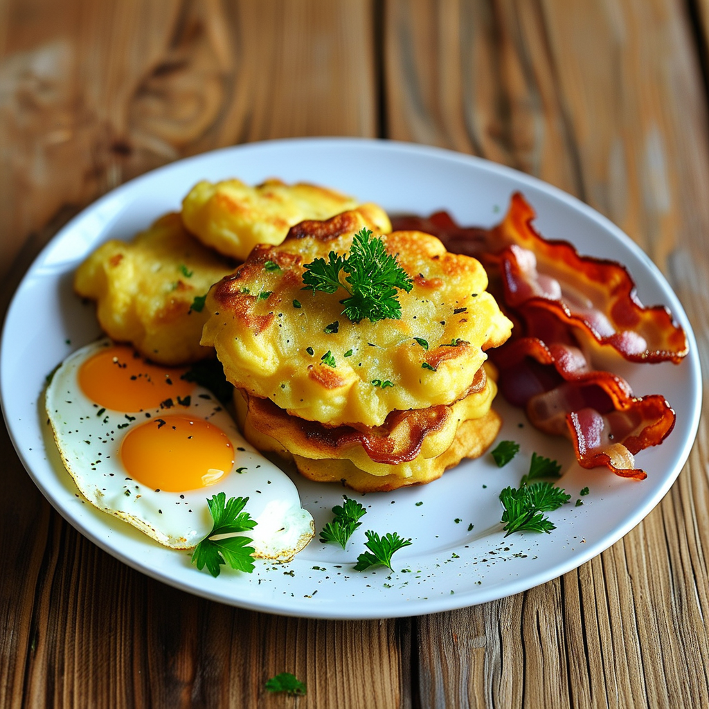 Hash Browns on a Plate