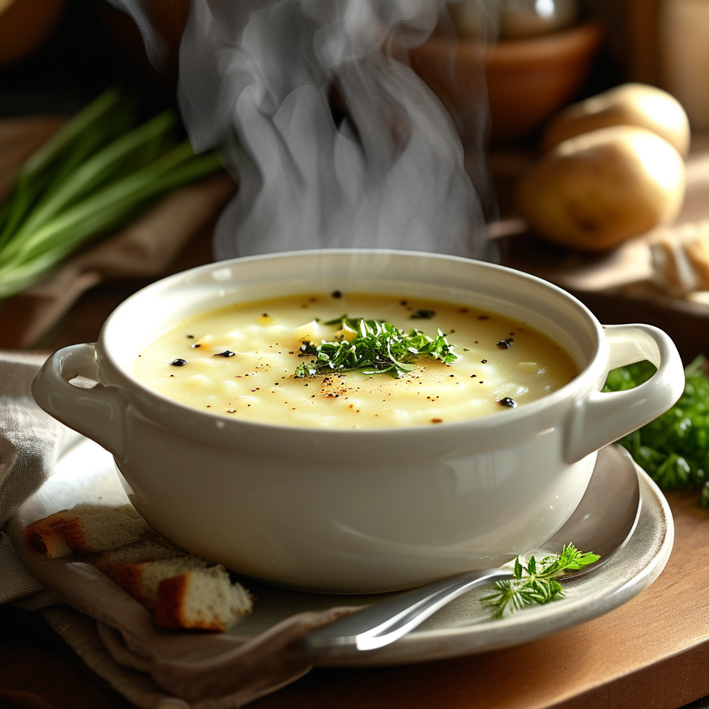 Creamy potato soup