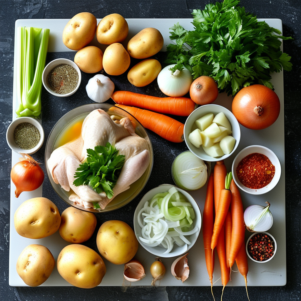 Ingredients for Chicken Potato Soup