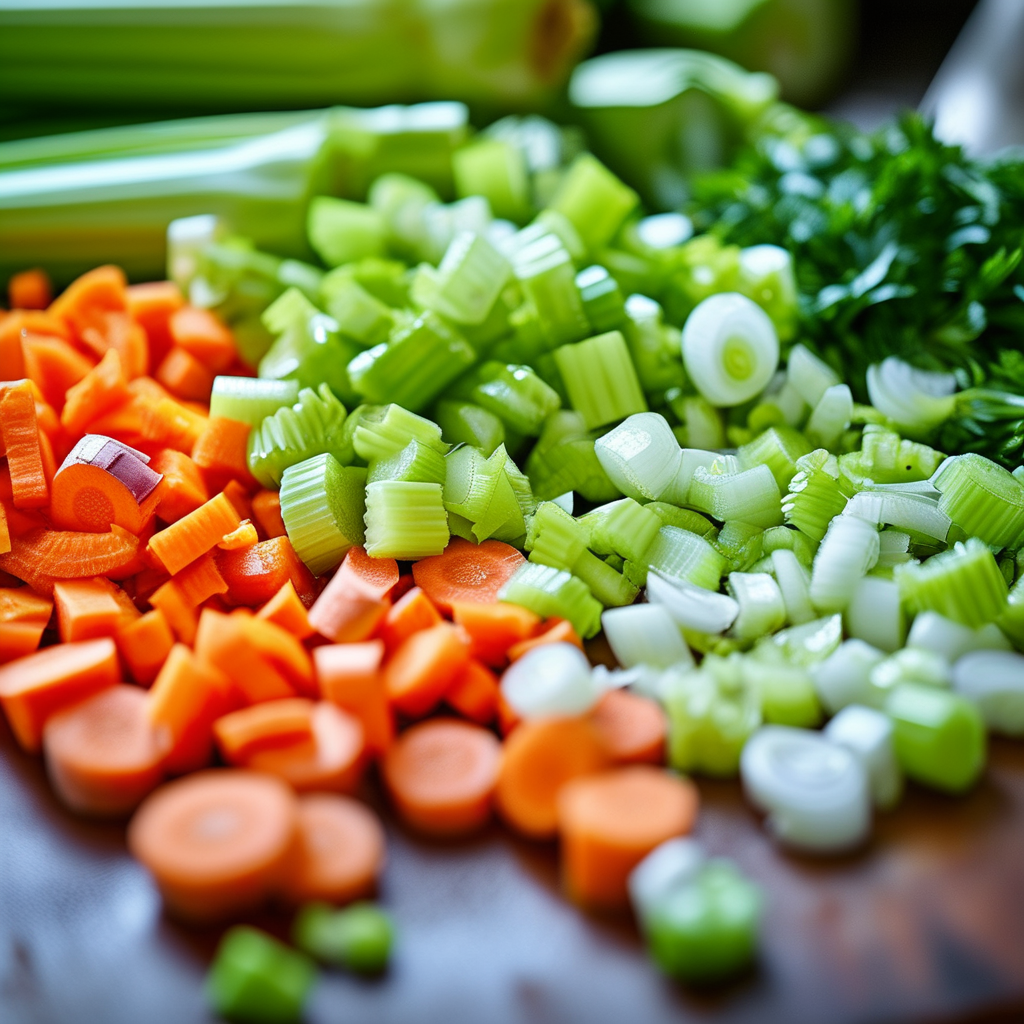 Chopped Vegetables for Cooking