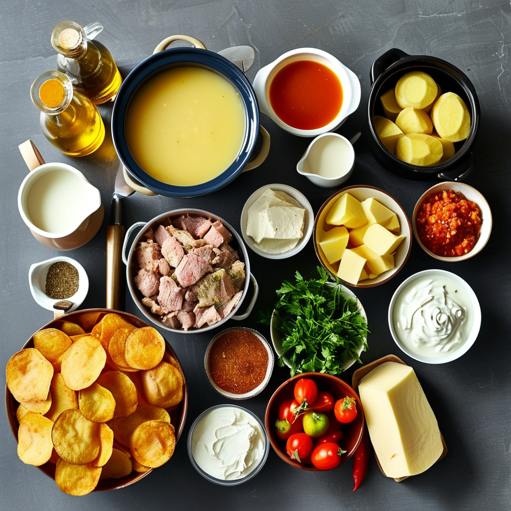 Ingredients for Crock Pot Potato Soup