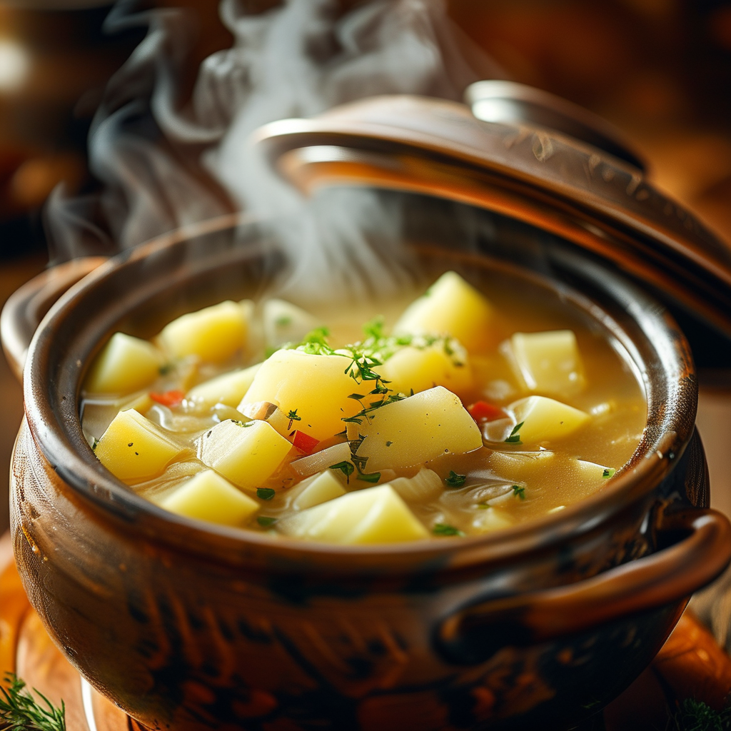 Crock Pot with Layered Ingredients