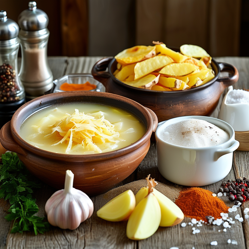 Main Ingredients for Crockpot Potato Soup