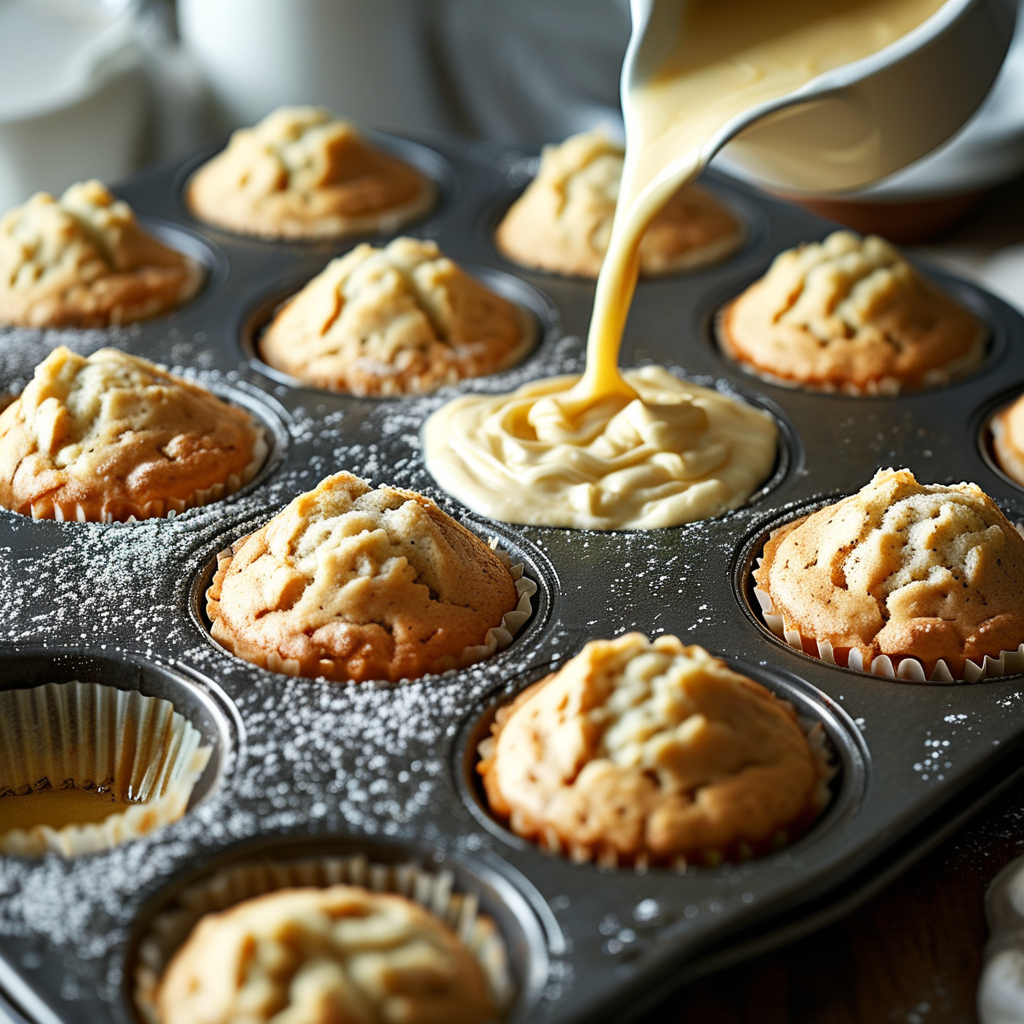 Filled muffin tin