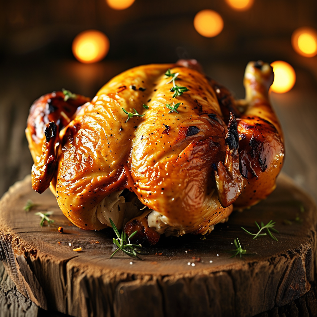 Rotisserie Chicken Close-Up