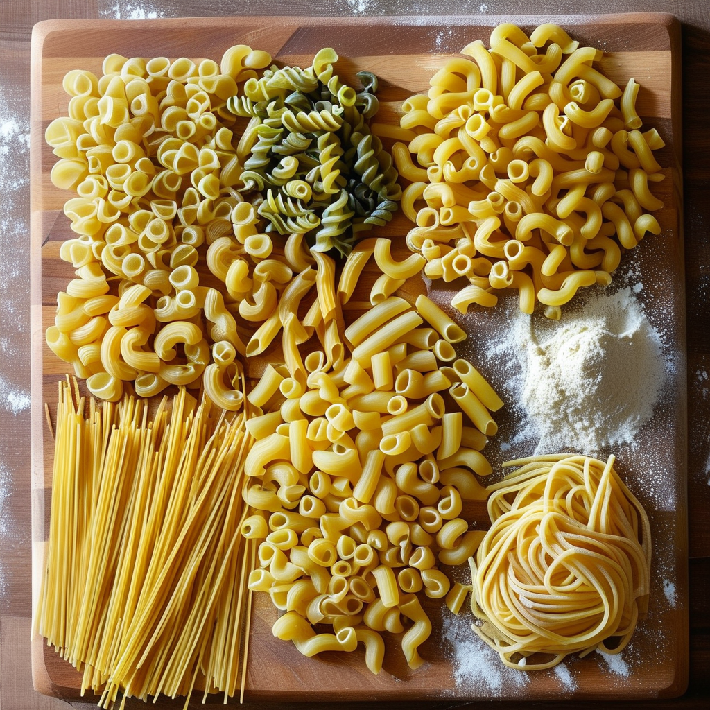 Various Pasta Shapes