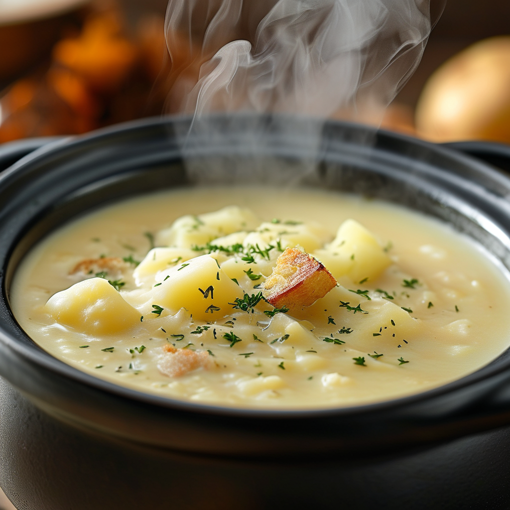 Cooking Slow Cooker Potato Soup