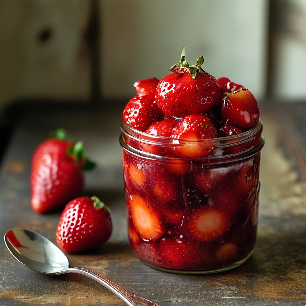 Cooled strawberry fruit filling