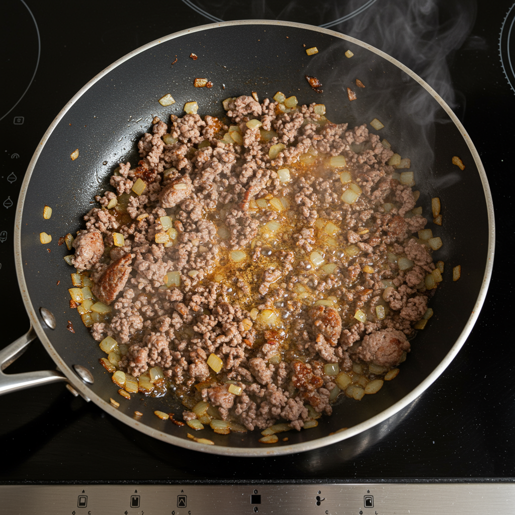 Assembled Casserole Before Baking