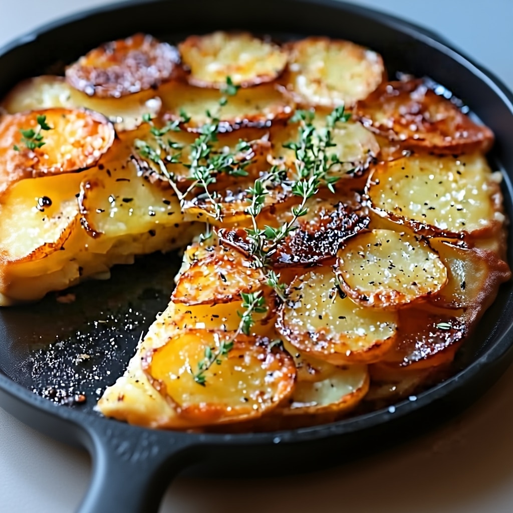 The Ultimate Guide to Crispy Balsamic Thyme Potato Bake 4 Crispy Balsamic Thyme Potato Bake on a plate