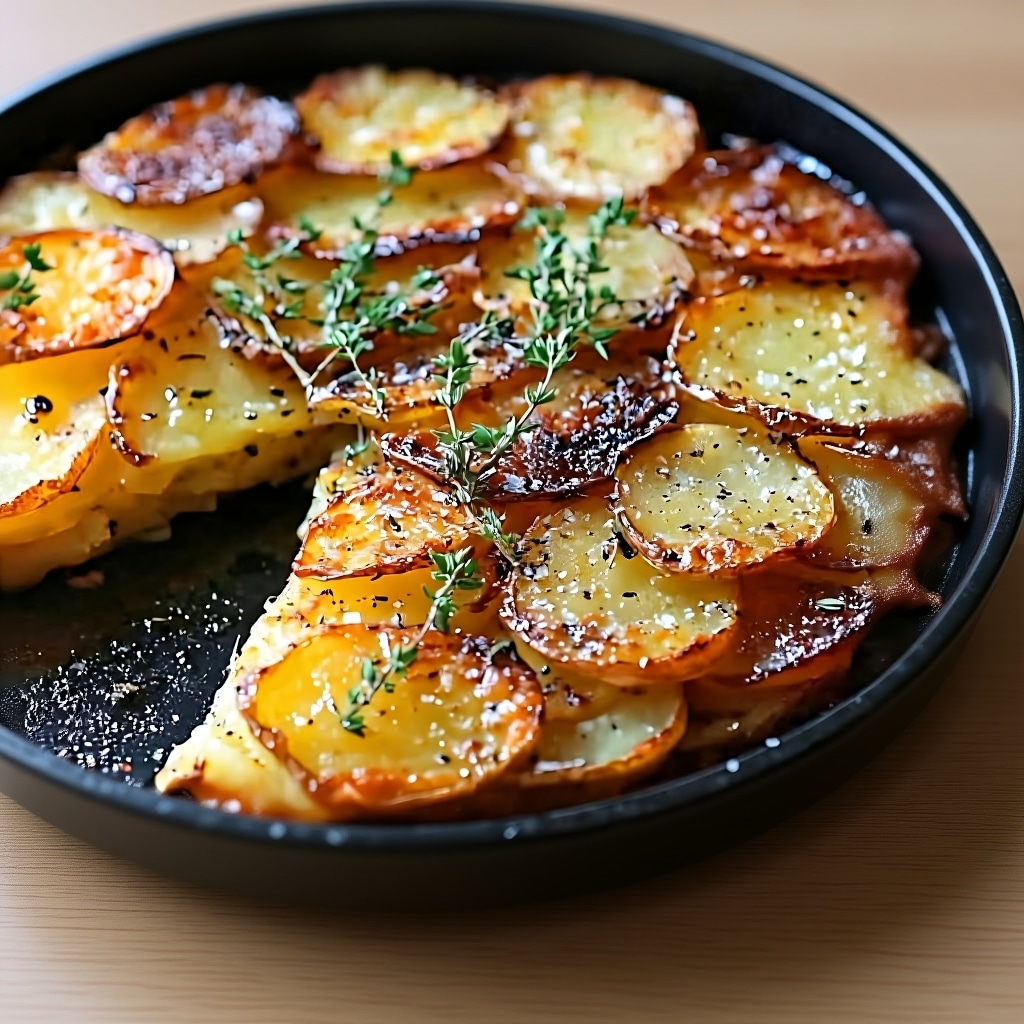 The Ultimate Guide to Crispy Balsamic Thyme Potato Bake 5 Crispy Balsamic Thyme Potato Bake served with grilled meat
