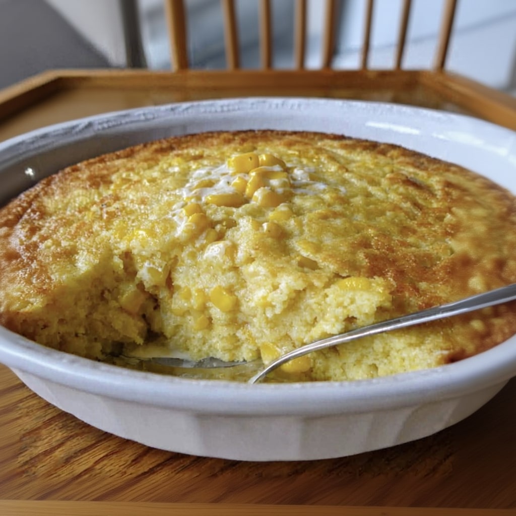Ultimate Guide to Easy Creamy Baked Corn Casserole 6 Baked corn casserole with cheese topping