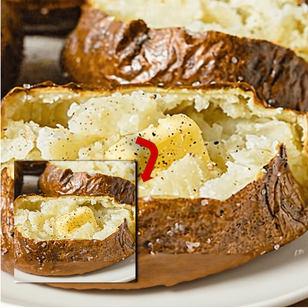 Air Fryer Baked Potatoes 2 Perfect Air Fryer Baked Potato (Crispy & Fluffy!)