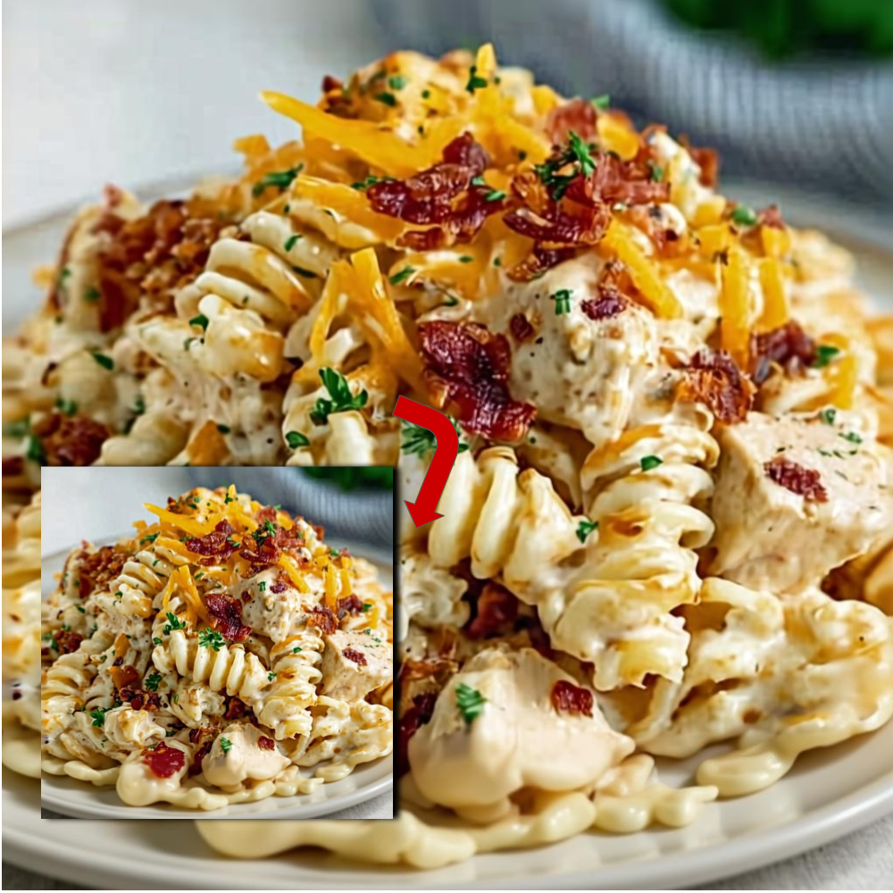 Bacon Ranch Chicken Pasta 2 Creamy Bacon Ranch Chicken Pasta Recipe