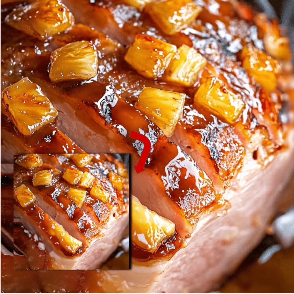 Easy Brown Sugar Pineapple Baked Ham Recipe