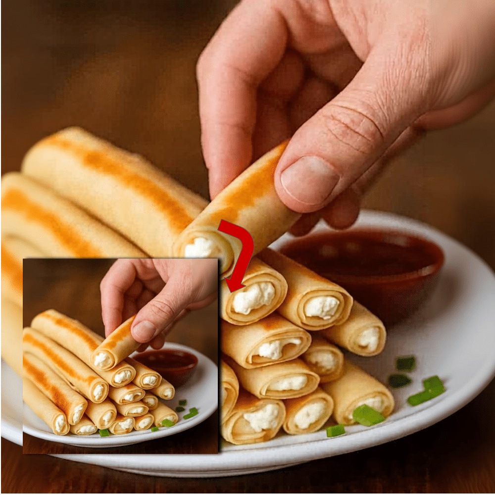 Crepe Rolls with Cheese Filling 2 Easy Crepe Rolls with Cheese (The Best Appetizer!)