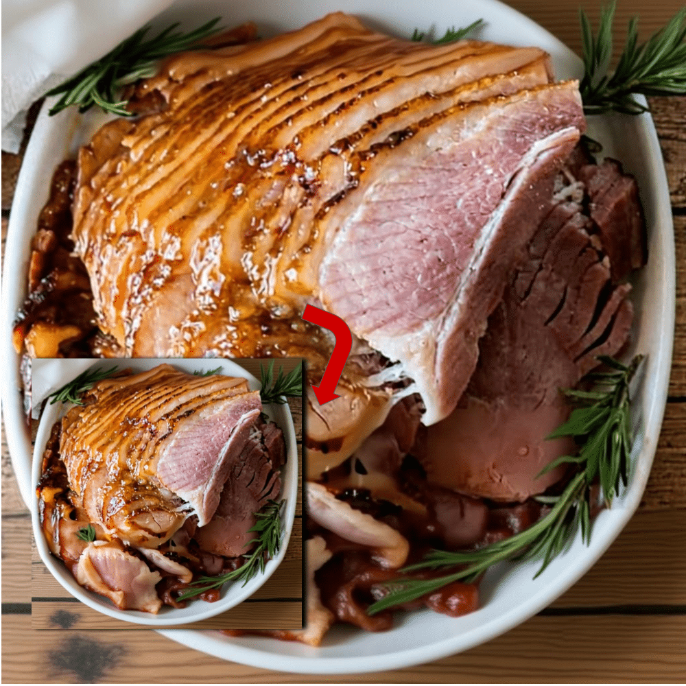 Juicy Crock Pot Ham with Brown Sugar Glaze
