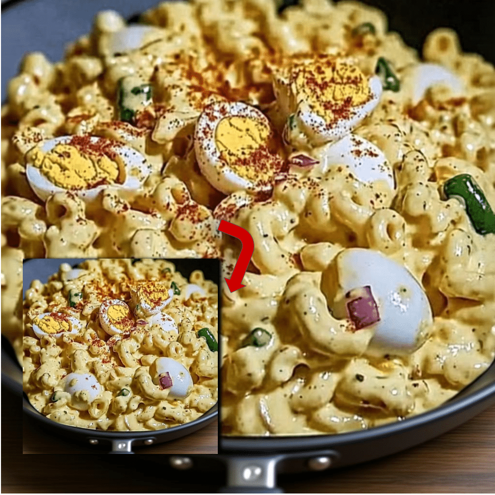 The BEST Deviled Egg Macaroni Salad