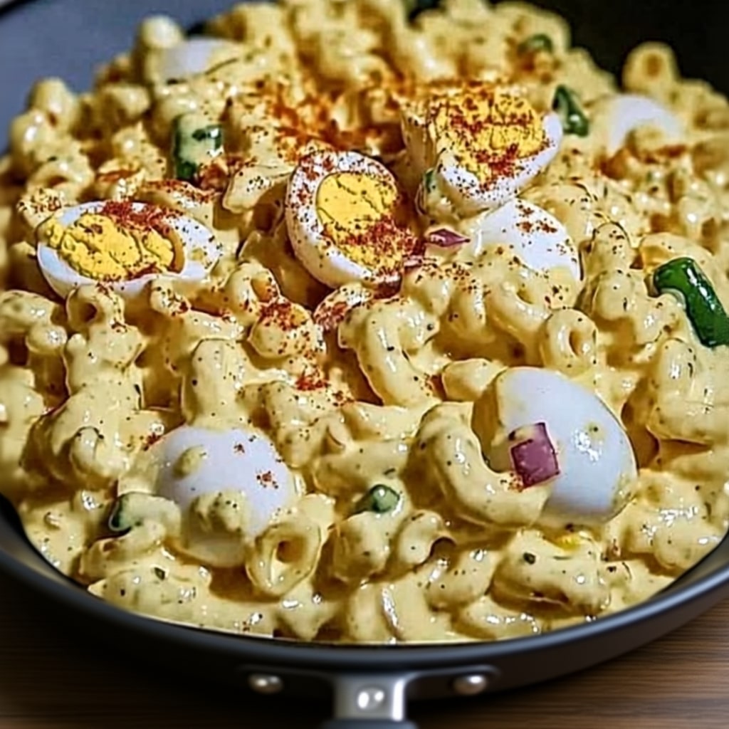 The BEST Deviled Egg Macaroni Salad