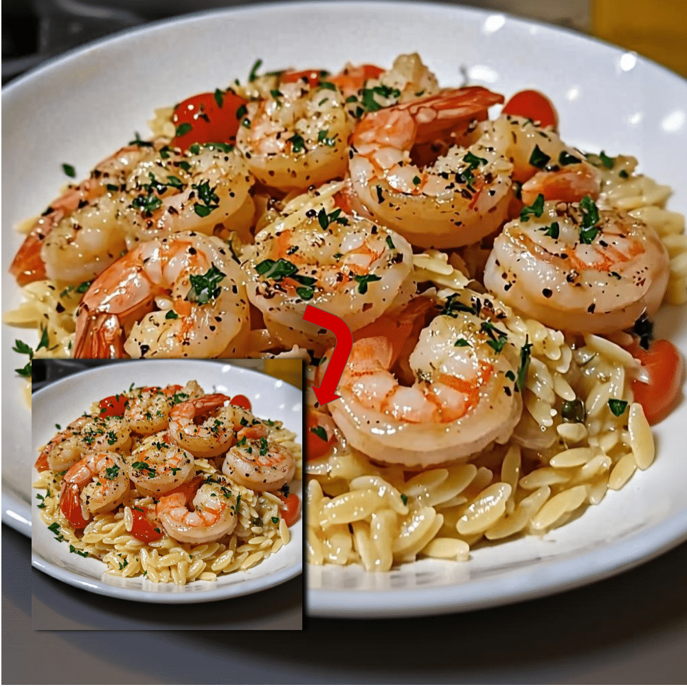 Easy One-Pot Garlic Butter Shrimp Orzo