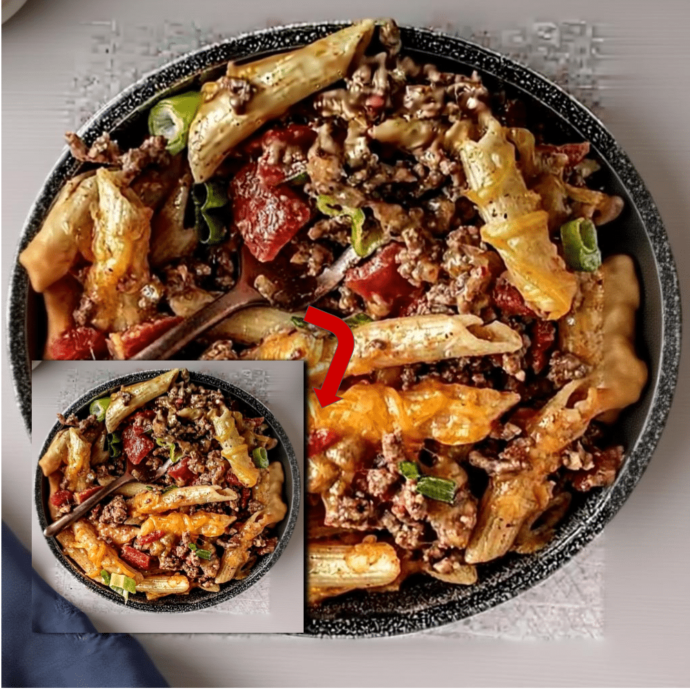 Easy & Creamy Ground Beef Pasta Bake Recipe