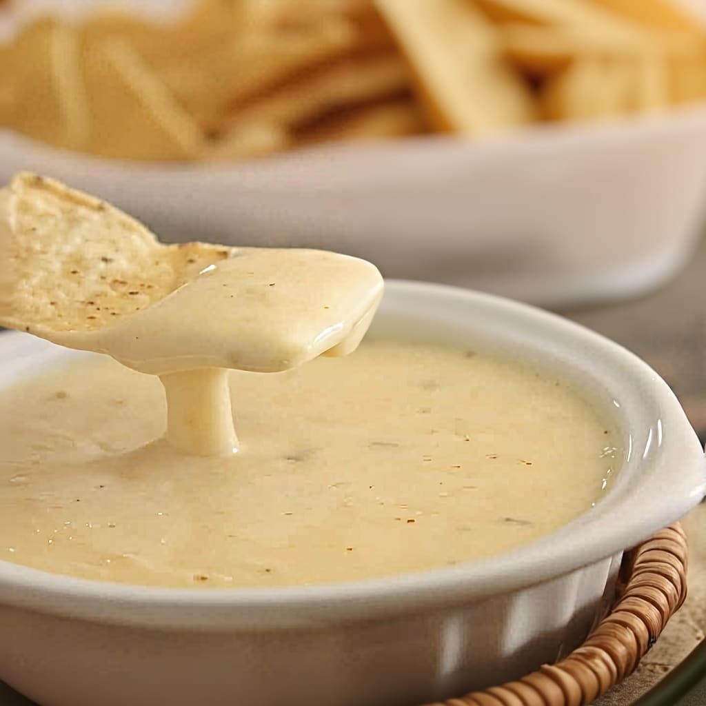 Authentic Mexican Restaurant Cheese Dip (Easy Recipe)