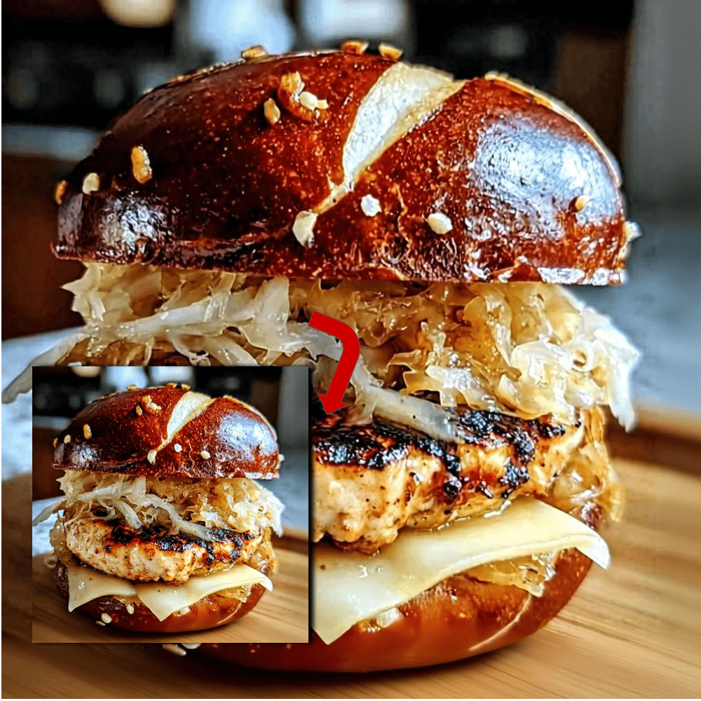 Easy Oktoberfest Maple Chicken Burger Recipe