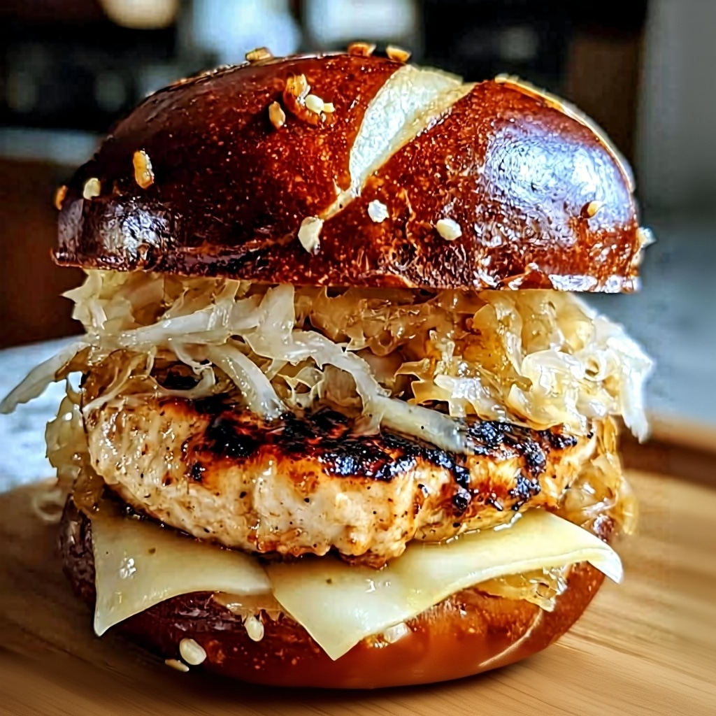 Easy Oktoberfest Maple Chicken Burger Recipe