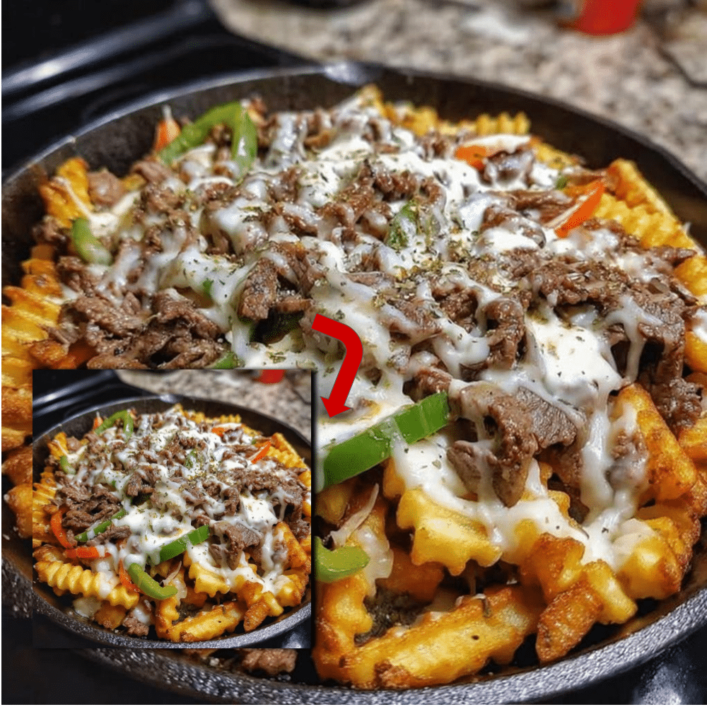 Easy Philly Steak Cheese Fries Recipe (Ultimate & Cheesy)