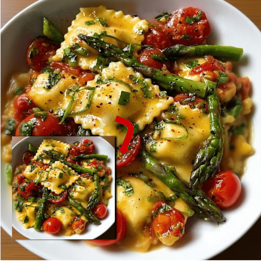 Ravioli with Tomatoes, Asparagus, Garlic, and Herbs 2 Ravioli with Tomatoes Asparagus: A Quick Recipe