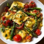 Ravioli with Tomatoes Asparagus: A Quick Recipe